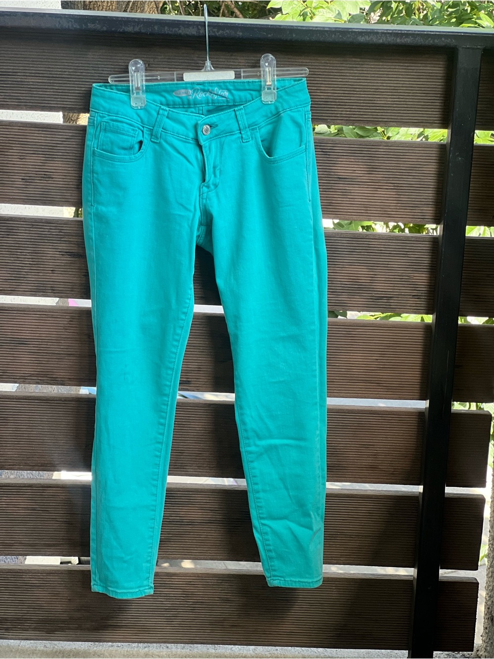 Old Navy Skinny Jeans Teal Green